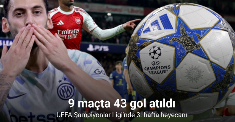 UEFA Şampiyonlar Ligi’nde 9 maçta 43 gol