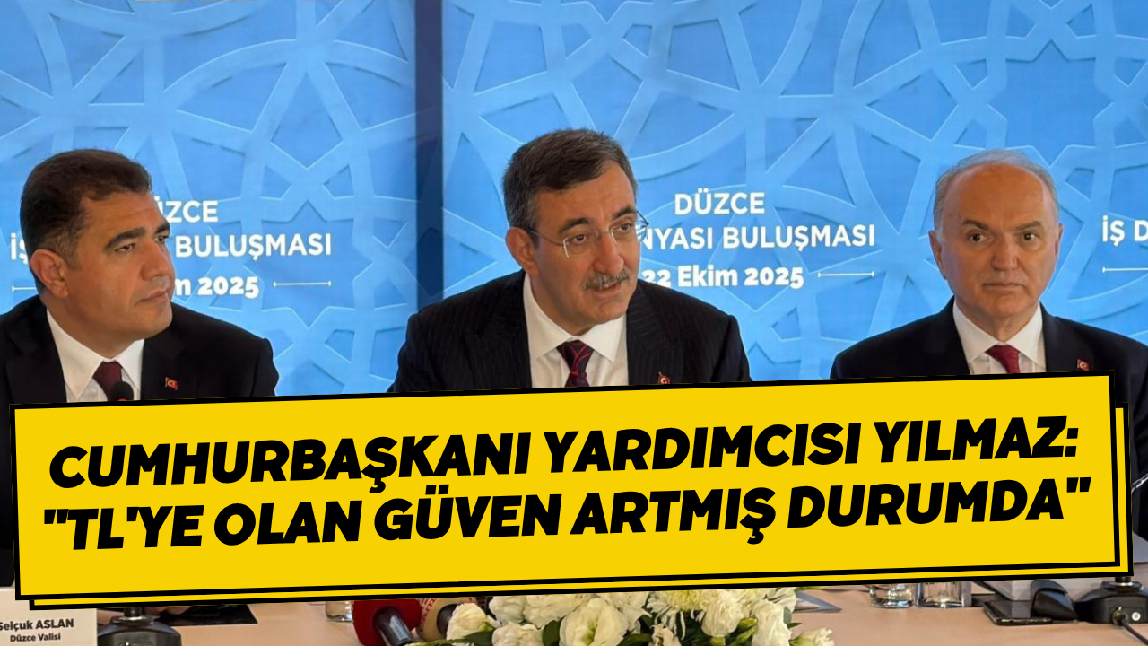 Cumhurbaşkanı Yardımcısı Yılmaz: 