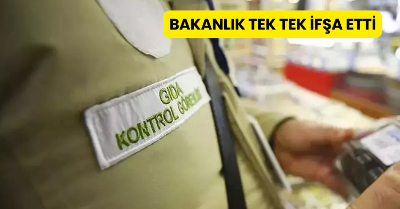 Bakanlık tek tek ifşa ett