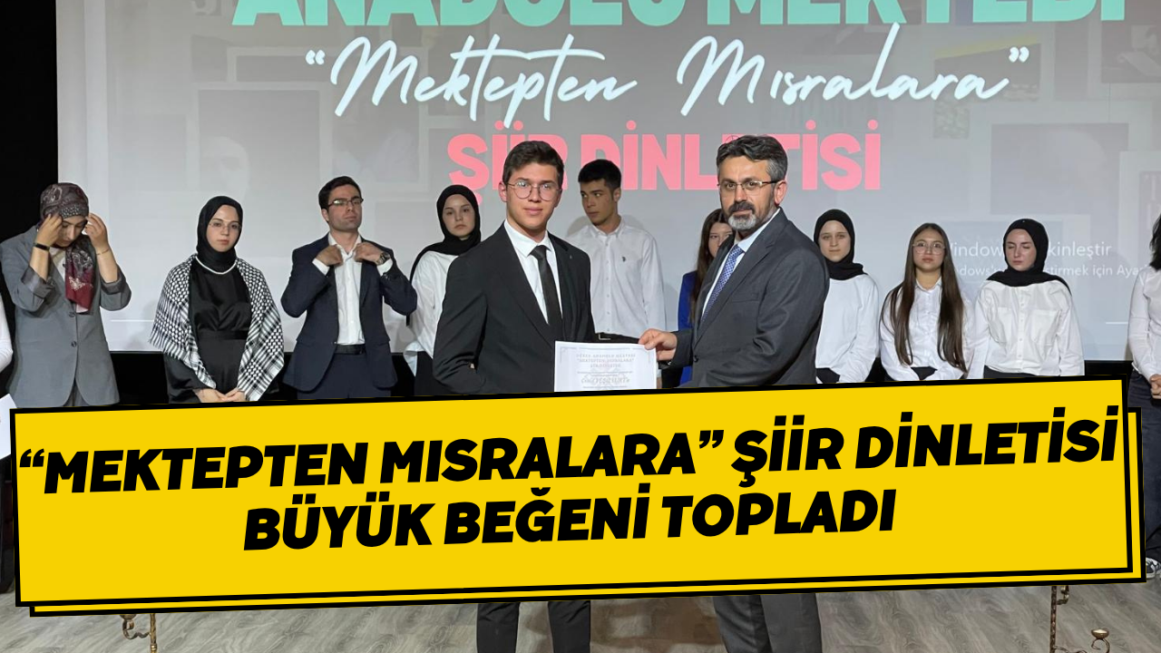 “Mektepten Mısralara” Şiir Dinletisi Büyük Beğeni Topladı