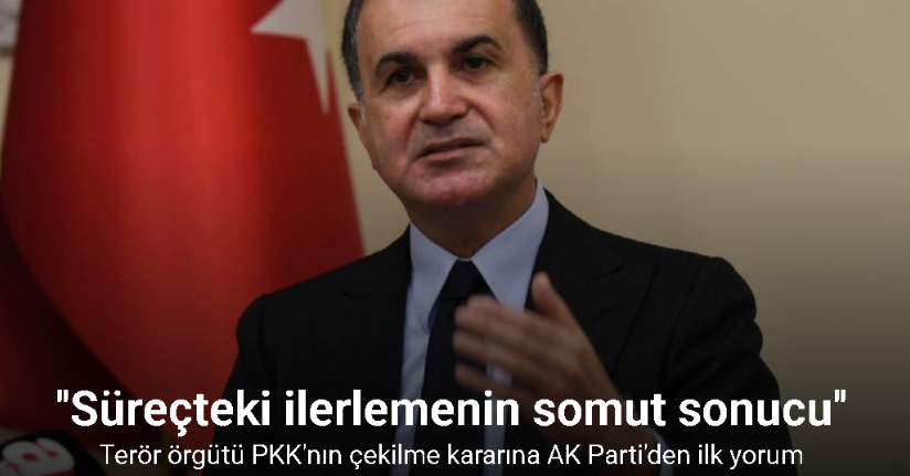 Terör örgütü PKK'nın çekilmesinin ardından AK Parti'den ilk açıklama geldi