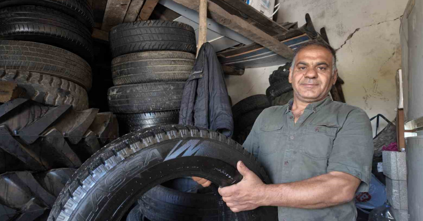 15 yaşında başladı, 35 yıldır araç lastiği ile yatıp kalkıyor