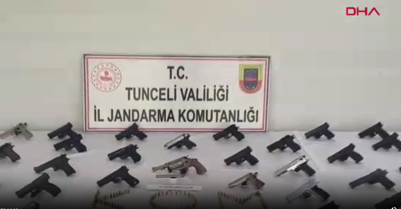 Tunceli merkezli 31 ilde silah kaçakçılığı operasyonu: 60 gözaltı