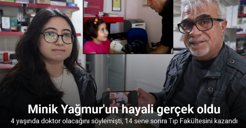 4 yaşında doktor olacağını söylemişti, 14 sene sonra Tıp Fakültesini kazandı4 yaşında doktor olacağını söylemişti, 14 sene sonra Tıp Fakültesini kazandı
