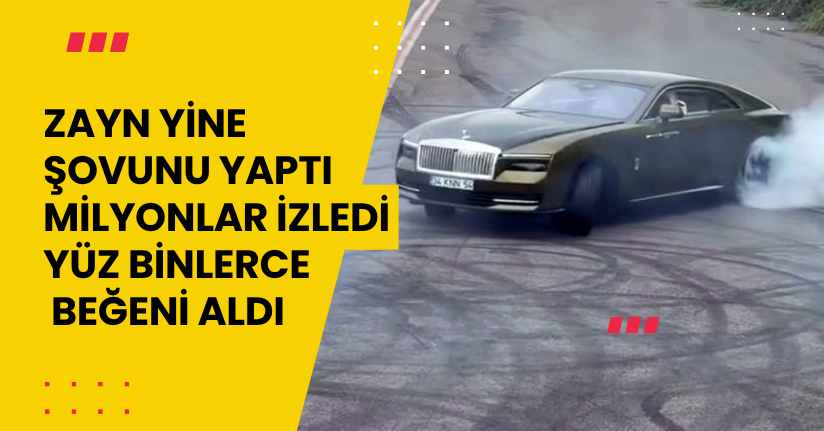 Zayn yine şovunu yaptı: Milyonlar izledi, yüz binlerce beğeni aldı