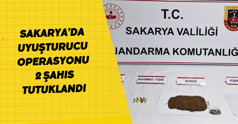 Sakarya’da uyuşturucu operasyonu: 2 şahıs tutuklandı