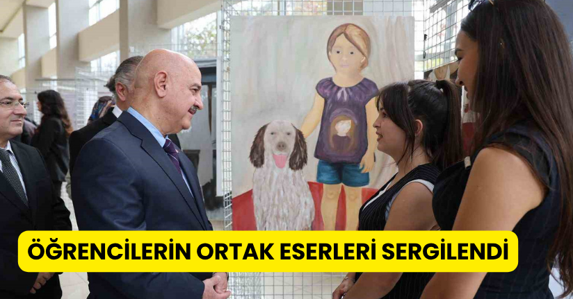 Öğrencilerin ortak eserleri sergilendi