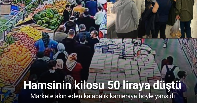 Hamsinin kilosu 50 liraya düştü, vatandaşlar markete akın etti