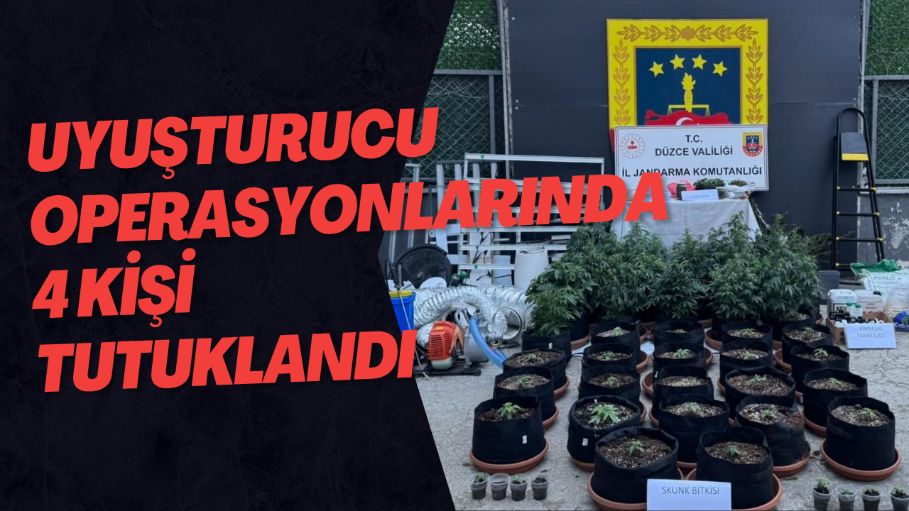 Uyuşturucu Operasyonlarında 4 Kişi Tutuklandı