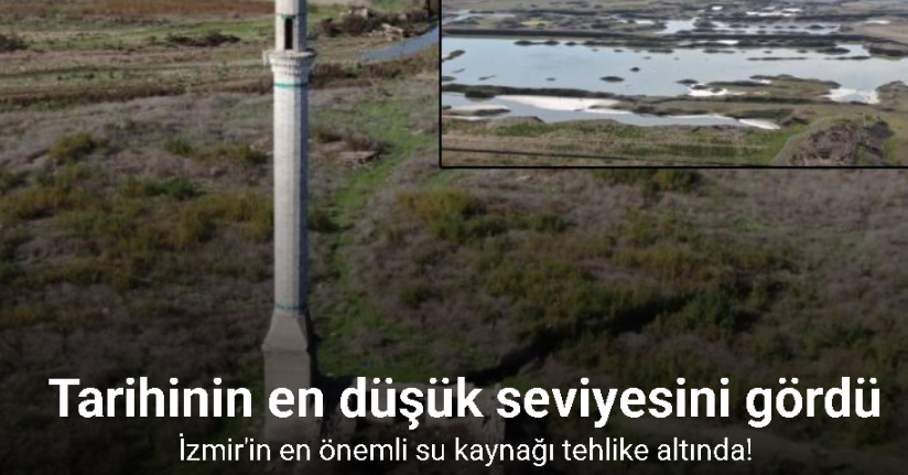 Tahtalı Barajı, tarihinin en düşük seviyesinde