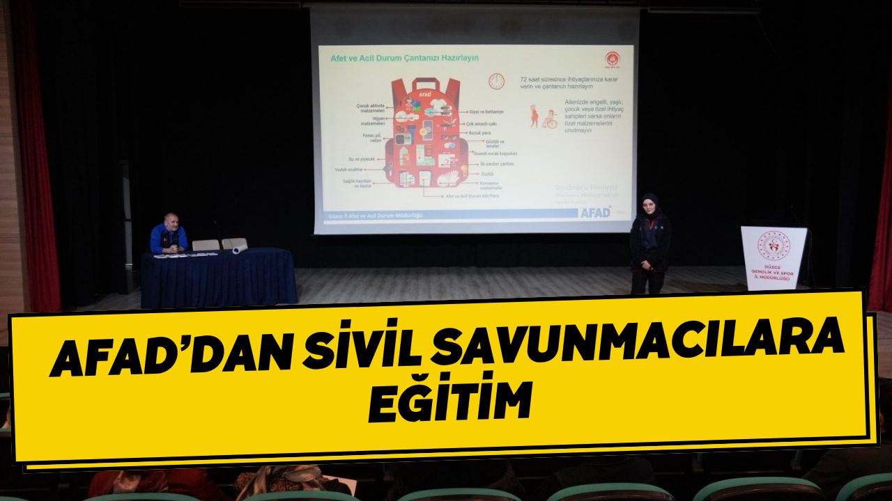 AFAD’dan Sivil Savunmacılara Eğitim
