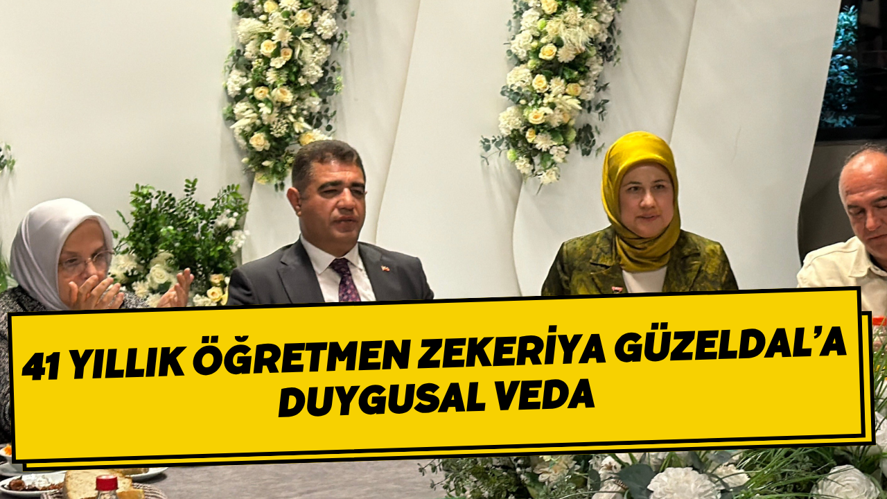 41 Yıllık Öğretmen Zekeriya Güzeldal’a Duygusal Veda