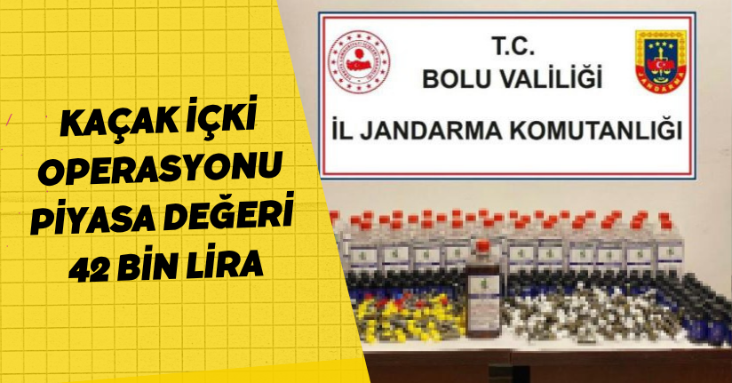 Kaçak içki operasyonu: Piyasa değeri 42 bin liraBolu’da kaçak içki operasyonu: Piyasa değeri 42 bin lira