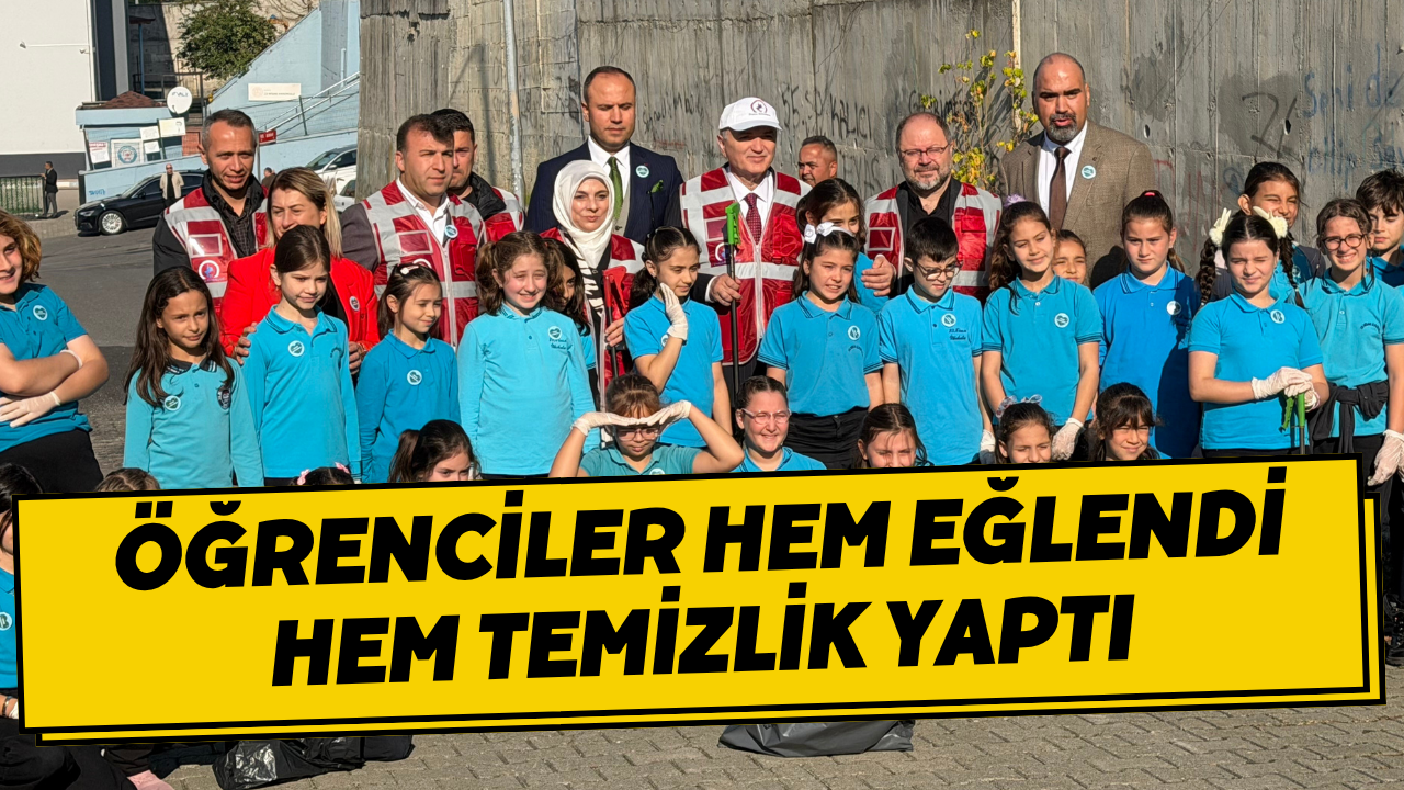 Öğrenciler Hem Eğlendi Hem Temizlik Yaptı