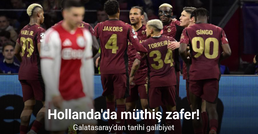 UEFA Şampiyonlar Ligi: Ajax: 0 - Galatasaray: 3