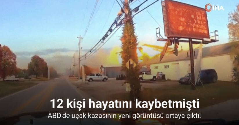 ABD'de 12 kişinin hayatını kaybettiği uçak kazasının yeni görüntüsü ortaya çıktı