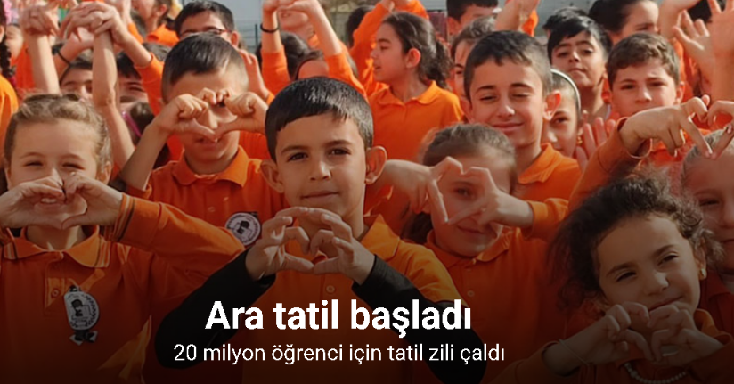 Okullarda ilk ara tatil başladı