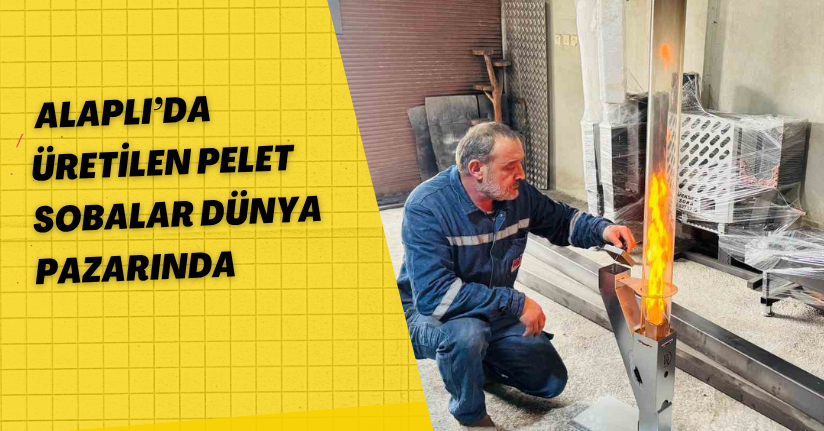 Alaplı’da üretilen pelet sobalar dünya pazarında