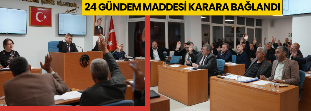 24 Gündem Maddesi Karara Bağlandı