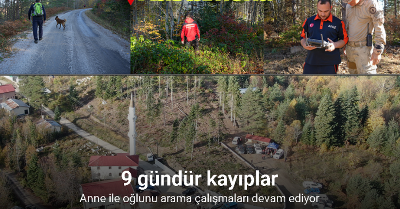 Kastamonu’da kayıp anne ile oğlunu arama çalışmaları devam ediyor