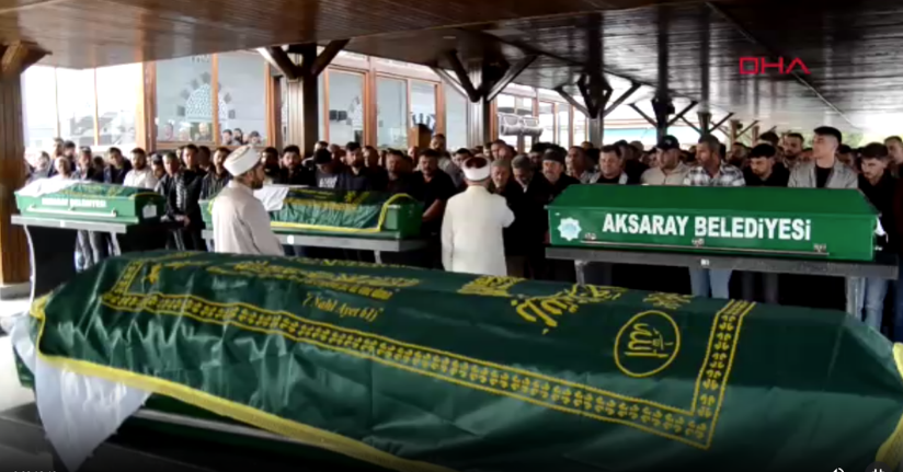 Ankara’daki kazada ölen aynı aileden 4 kişi, Aksaray’da toprağa verildi
