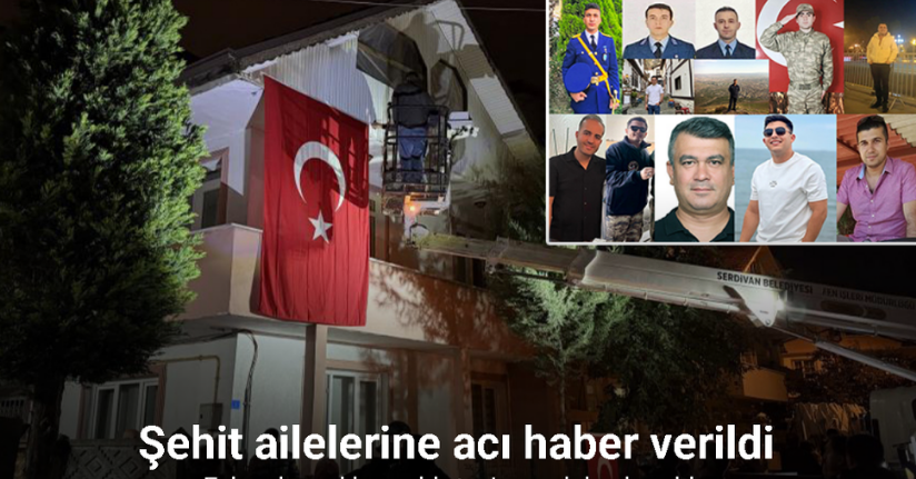 Şehit ailelerine acı haber verildi: Evlere bayraklar asıldı, taziye çadırları kuruldu