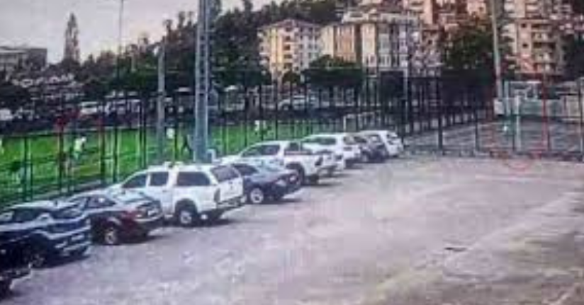 Maçta gol atmak isterken potaya basket attı