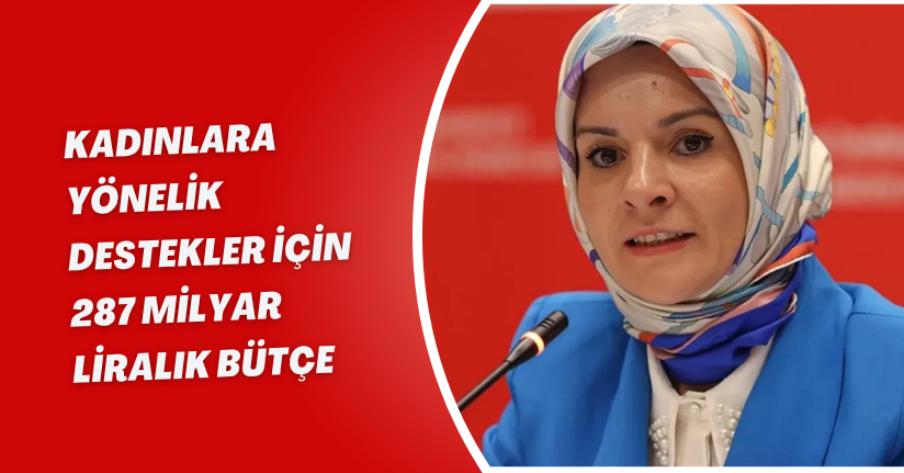 Kadınlara Yönelik Destekler İçin 287 Milyar Liralık Bütçe: Bakan Göktaş Kalem Kalem Açıkladı