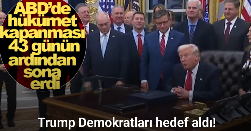 ABD’de hükümet kapanması 43 günün ardından sona erdi