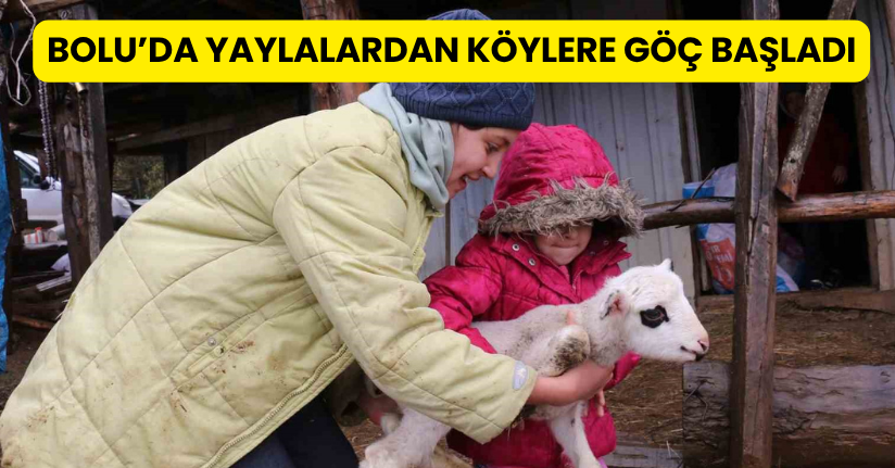 Bolu’da yaylalardan köylere göç başladı