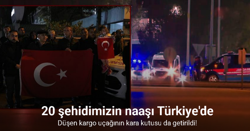 Gürcistan’daki uçak kazasında şehit olan askerlerin naaşları Ankara’da