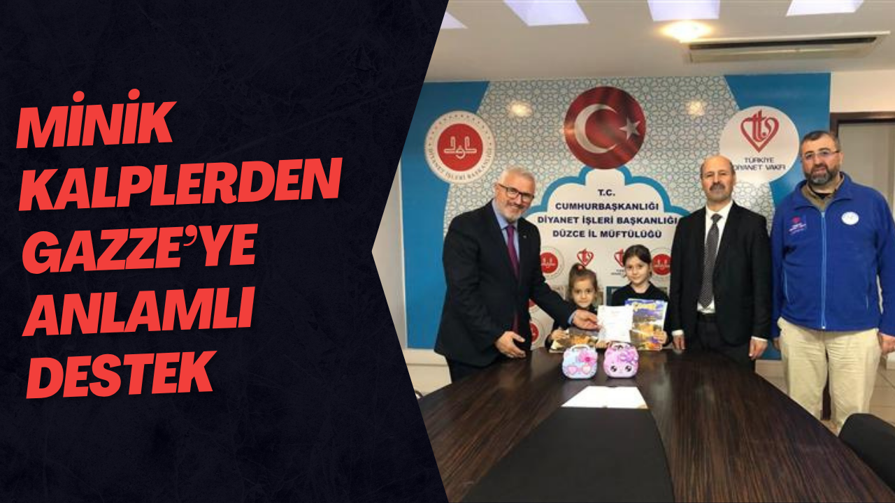 Minik Kalplerden Gazze’ye Anlamlı Destek