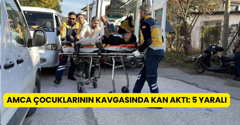 Amca çocuklarının kavgasında kan aktı: 5 yaralı