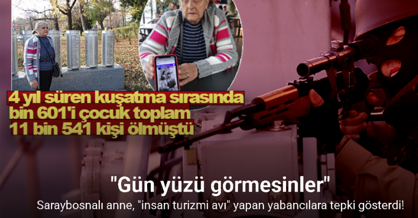 Saraybosnalı anne, keskin nişancılık yapan yabancılara tepki gösterdi!