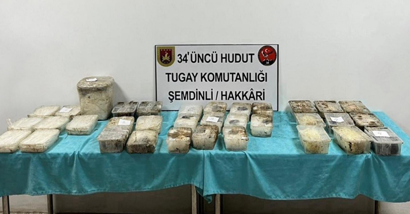 MSB: İran hududunda 81 kilo 133 gram uyuşturucu ele geçirildi