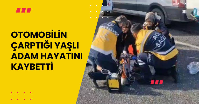 Otomobilin çarptığı yaşlı adam hayatını kaybetti