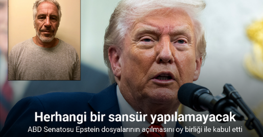 ABD Senatosu Epstein dosyalarının açılmasını oy birliği ile kabul etti