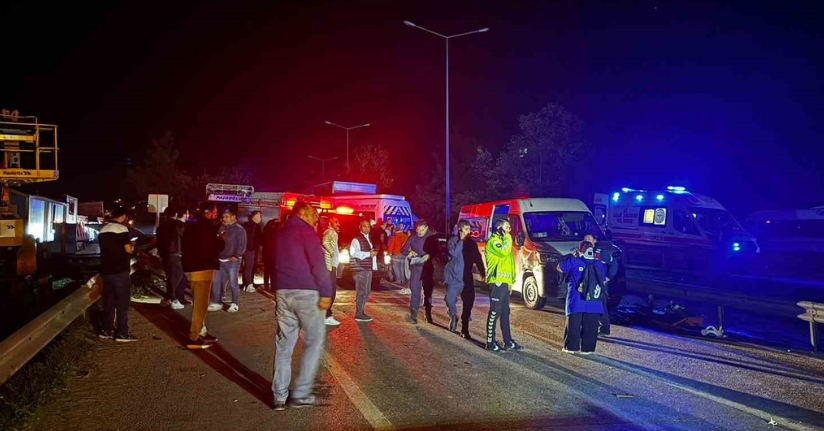 Bursa’da zincirleme kaza: 1 ölü, 13 yaralı