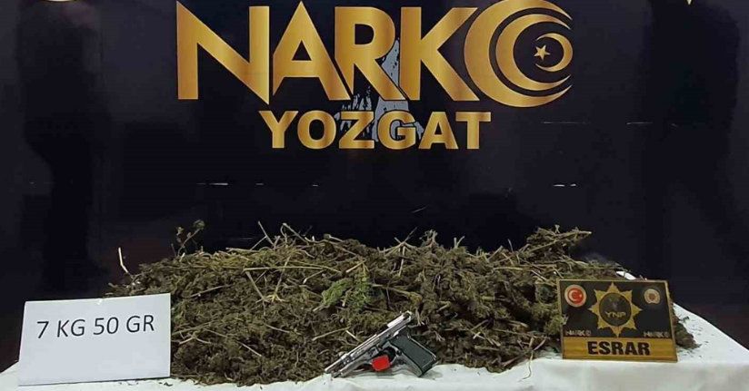 Yozgat’ta 7 kilo esrar ele geçirildi