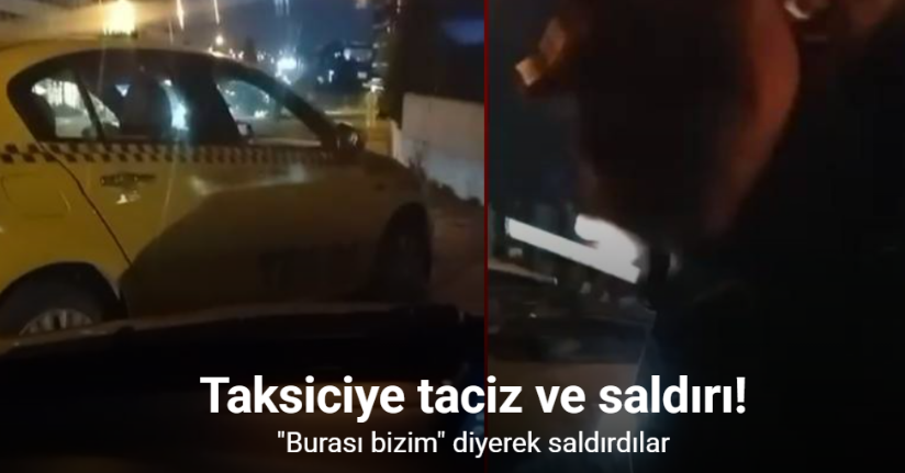 Esenyurt’ta kaçak mesken tutan taksiciler başka bir taksiciye böyle saldırdı