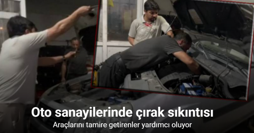 Oto sanayilerinde çırak sıkıntısı