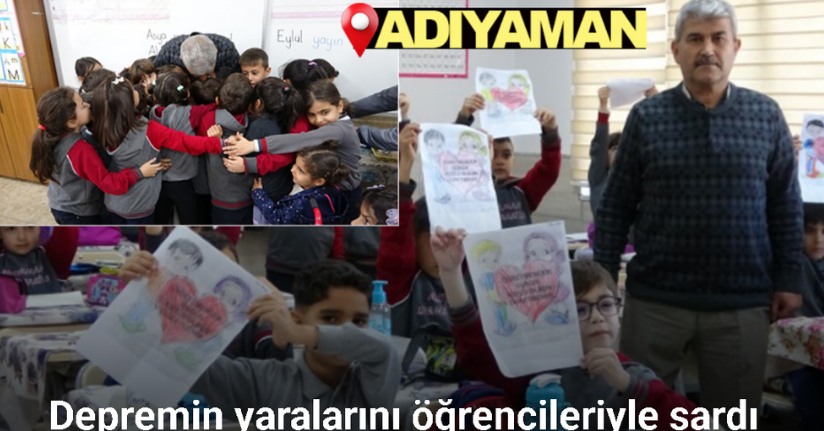 Depremin yaralarını öğrencileriyle sardı