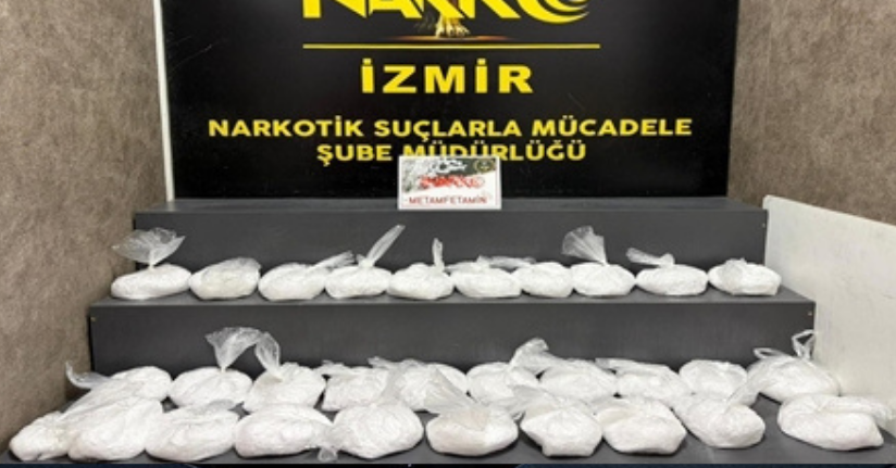 Çantasında 29 kilo metamfetamin ele geçirilen şüpheli tutuklandı