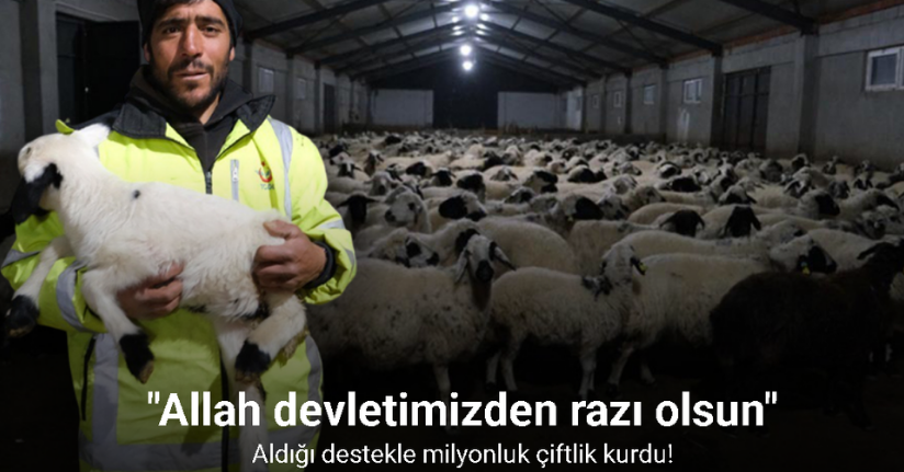 Erzincanlı üretici yüzde 50 hibe desteğiyle 8 milyon TL’lik çiftlik kurdu