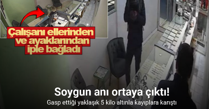 Ordu’daki kuyumcu soygunu kamerada