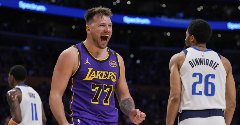 Luka Doncic double double yaptı, derbiyi Lakers kazandı