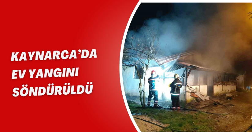 Kaynarca’da ev yangını söndürüldü