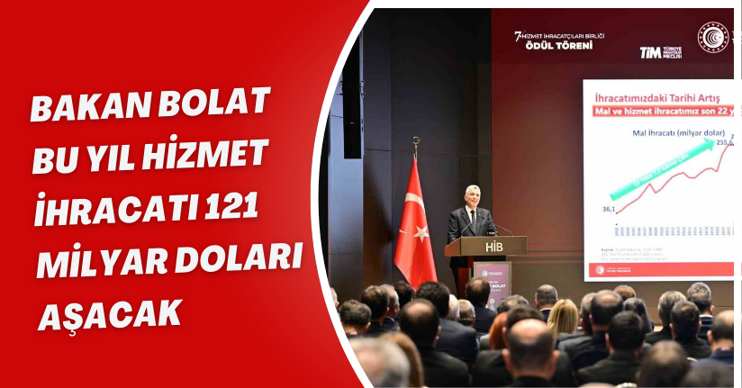 Bakan Bolat: ‘‘Bu yıl hizmet İhracatı 121 milyar doları aşacak’’