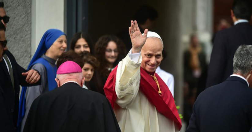 Papa 14. Leo, Şişli’deki Kutsal Ruh Katedrali’ne geldi