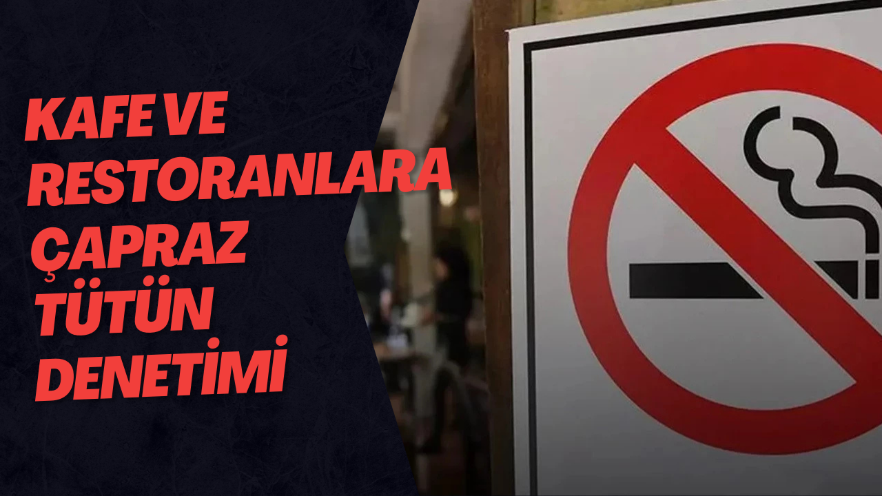 Kafe ve Restoranlara Çapraz Tütün Denetimi